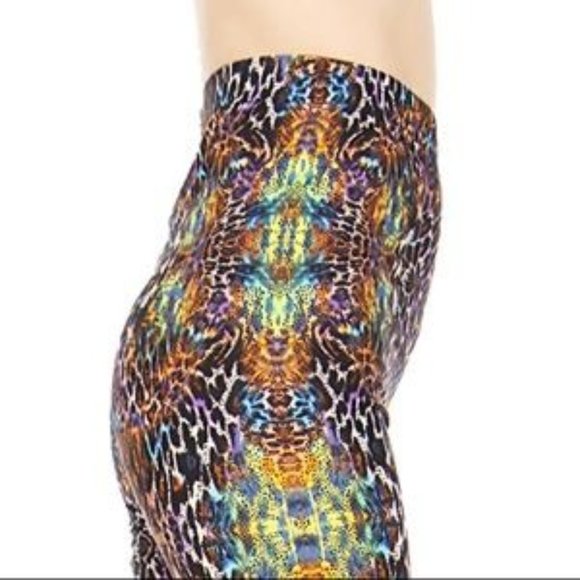 Reg One Size Womens Animal Print Leggings | Leopard Print Leggings | Leggings Bl - Picture 9 of 9
